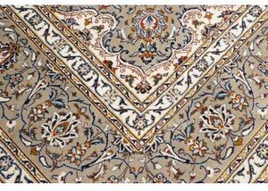 Tappeto Kashan Medaglione Floreale Beige Blu 305x410 Cm