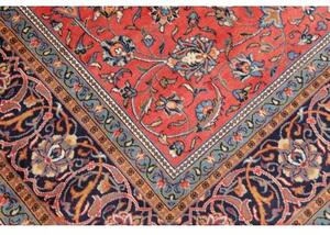 Tappeto Sarough Floreale Rosso Mattone Blu Scuro 245x337 Cm