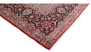 Tappeto Ardakan Medaglione Floreale Rosso Blu Scuro 310x415 Cm