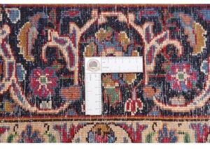 Tappeto Mashad Medaglione Floreale Rosso Blu 202x292 Cm