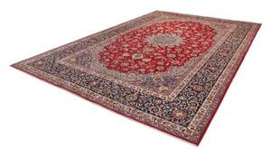 Tappeto Nadjafabad Medaglione Floreale Rosso Blu Scuro 283x415 Cm