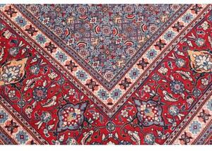 Tappeto Sarough Stilizzato Rosso Blu Avio 305x400 Cm