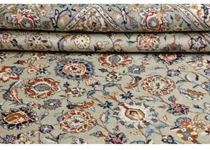 Tappeto Kashan Floreale Verde Salvia Blu Indaco 273x422 Cm