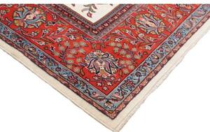 Tappeto Sarough Floreale Avorio Rosso 250x348 Cm