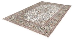 Tappeto Kashan Medaglione Floreale Avorio Blu 200x288 Cm