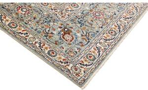 Tappeto Kashan Floreale Verde Salvia Blu Indaco 273x422 Cm