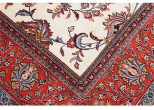 Tappeto Sarough Floreale Avorio Rosso 250x348 Cm