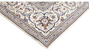 Tappeto Kashan Medaglione Floreale Avorio Blu 200x308 Cm
