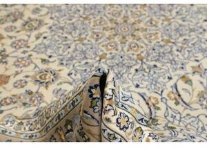 Tappeto Kashan Medaglione Floreale Avorio Blu 320x442 Cm