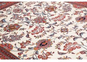 Tappeto Sarough Floreale Avorio Rosso 250x348 Cm