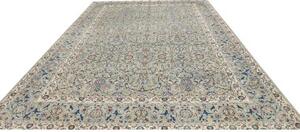 Tappeto Kashan Floreale Celeste Blu 295x394 Cm