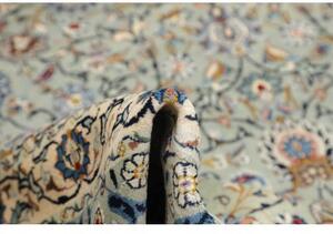 Tappeto Kashan Floreale Celeste Blu 295x394 Cm