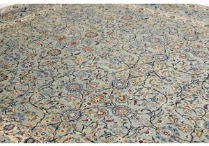 Tappeto Kashan Floreale Celeste Blu 295x394 Cm