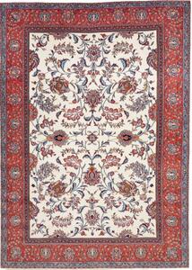 Tappeto Sarough Floreale Avorio Rosso 250x348 Cm