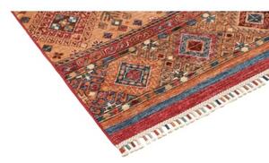 Tappeto Samarkand Geometrico Terracotta Ocra Corsia 74x303 Cm