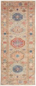 Tappeto Kazak Fine Stilizzato Beige Blu Corsia 81x203 Cm