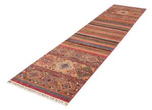 Tappeto Samarkand Geometrico Terracotta Ocra Corsia 74x303 Cm