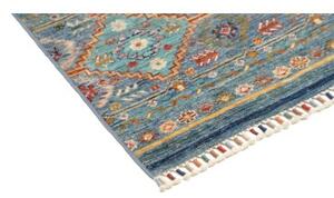 Tappeto Istintia Geometrico Blu Beige Corsia 61x173 Cm