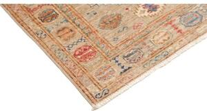 Tappeto Kazak Fine Geometrico Beige Blu Corsia 81x203 Cm