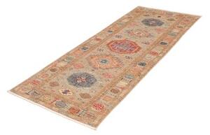 Tappeto Kazak Fine Geometrico Beige Blu Corsia 81x203 Cm