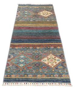 Tappeto Istintia Geometrico Blu Beige Corsia 61x173 Cm