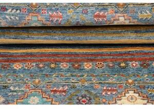 Tappeto Istintia Geometrico Blu Beige Corsia 61x173 Cm