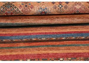 Tappeto Samarkand Geometrico Terracotta Ocra Corsia 74x303 Cm