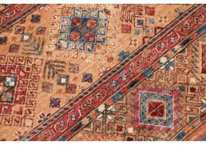 Tappeto Samarkand Geometrico Terracotta Ocra Corsia 74x303 Cm