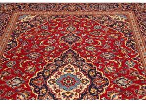 Tappeto Ardakan Medaglione Floreale Rosso Blu Scuro 198x302 Cm