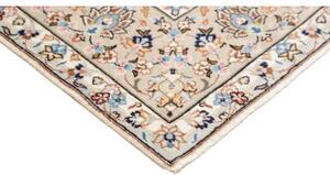 Tappeto Kashan Medaglione Floreale Avorio Blu 198x294 Cm