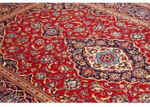 Tappeto Ardakan Medaglione Floreale Rosso Blu Scuro 198x302 Cm
