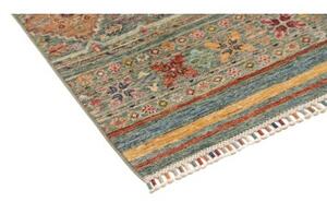 Tappeto Istintia Geometrico Blu Rosso Mattone Corsia 79x320 Cm