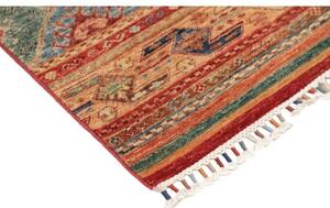 Tappeto Samarkand Geometrico Rosso Blu Corsia 82x248 Cm