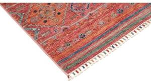 Tappeto Istintia Geometrico Rosso Mattone Blu Corsia 61x173 Cm