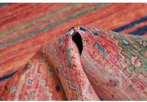 Tappeto Istintia Geometrico Rosso Mattone Blu Corsia 61x173 Cm