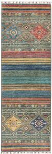 Tappeto Istintia Geometrico Verde Petrolio Blu Corsia 61x183 Cm