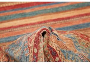 Tappeto Samarkand Geometrico Rosso Blu Corsia 82x248 Cm