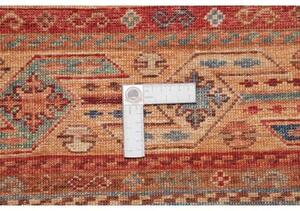 Tappeto Samarkand Geometrico Rosso Blu Corsia 82x248 Cm