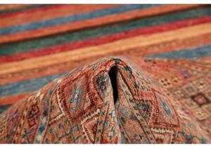 Tappeto Samarkand Geometrico Terracotta Azzurro Corsia 81x302 Cm