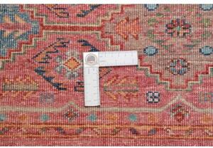Tappeto Istintia Geometrico Rosso Mattone Blu Corsia 61x173 Cm