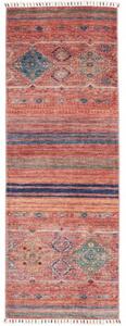 Tappeto Istintia Geometrico Rosso Mattone Blu Corsia 61x173 Cm