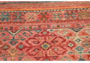 Tappeto Istintia Geometrico Rosso Blu Corsia 58x184 Cm