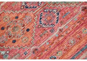Tappeto Istintia Geometrico Rosso Mattone Blu Corsia 61x173 Cm