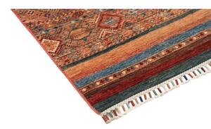 Tappeto Samarkand Geometrico Terracotta Azzurro Corsia 81x302 Cm