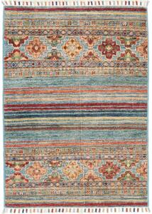 Tappeto Istintia Geometrico Azzurro Rosso 64x89 Cm