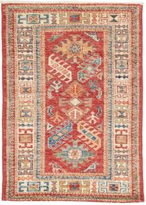 Tappeto Kazak Fine Geometrico Rosso Beige 69x97 Cm