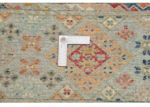 Tappeto Istintia Geometrico Azzurro Arancione 81x124 Cm
