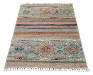 Tappeto Istintia Geometrico Azzurro Arancione 81x124 Cm