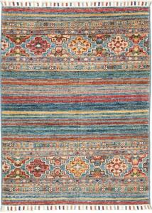 Tappeto Istintia Stilizzato Blu Rosso Mattone 66x86 Cm