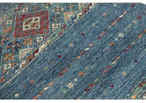 Tappeto Istintia Geometrico Blu Petrolio Rosso Mattone 81x124 Cm